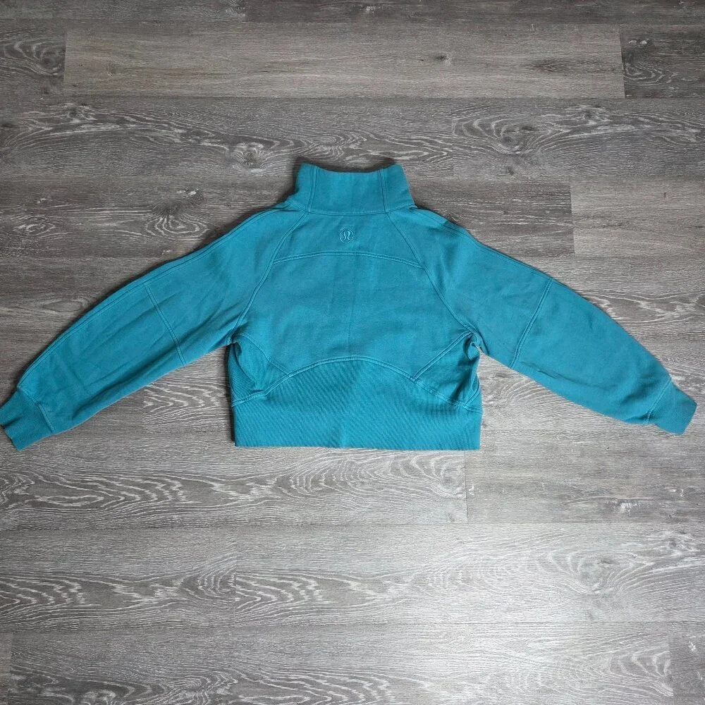 Lululemon - Women's Scuba Oversized Funnel-Neck Half Zip Storm Teal Size - M/L